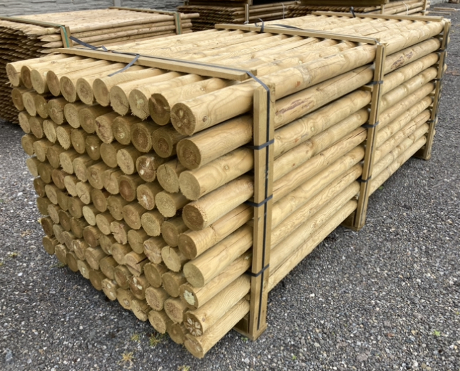 Palisáda 300cm ø10 sušená impregnovaná