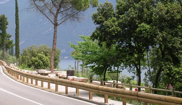 Palisáda 366cm ø12 sušená impregnovaná
