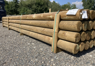 Palisáda 600cm ø14 sušená impregnovaná